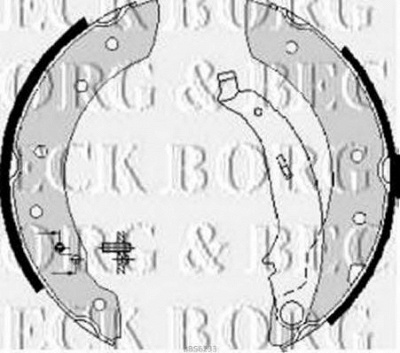 BORG & BECK bbs6233 -  Комплект тормозных колодок